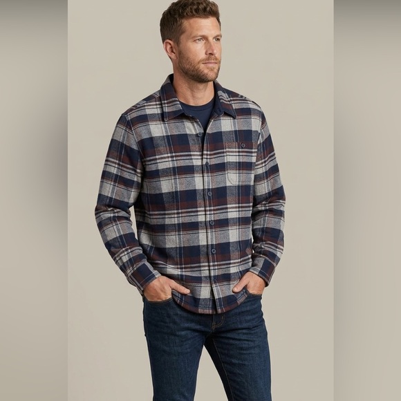 Weatherproof Other - 🔥 Take 50% OFF- WeatherProof Men's Plaid Shirt - Blue and Brown, Size-XL